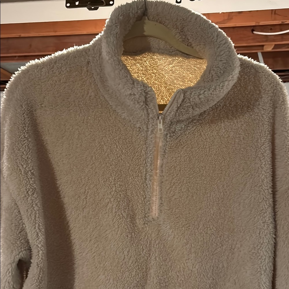 New Women’s Cozy Fleece Quarter-Zip Pullover
